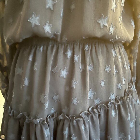 Ramy Brook Sashah Star Pattern Blouson Dress in Navy - Picture 7 of 8